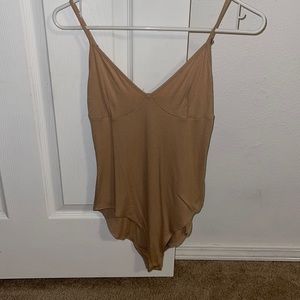 Forever21 tank top bodysuit nude